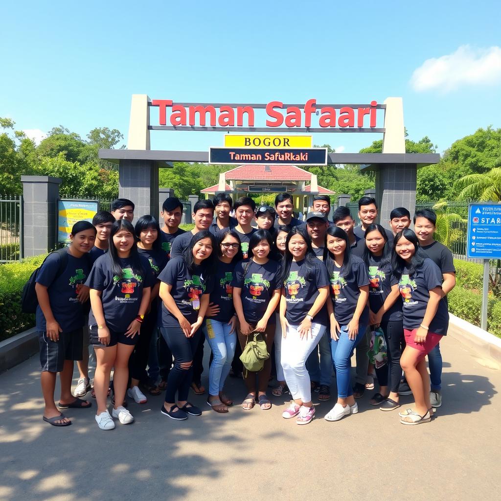 Rombongan komunitas di Taman Safari Bogor
