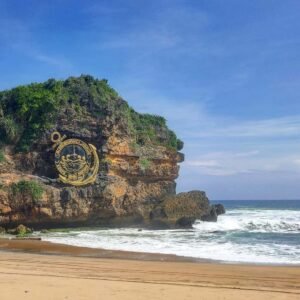 Tebing di tepi pantai