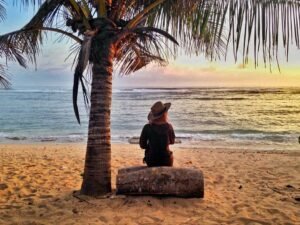 Mengabadikan momen di Pantai Sumur Pitu