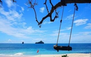 Panorama alam Pantai Sendiki di Malang Selatan