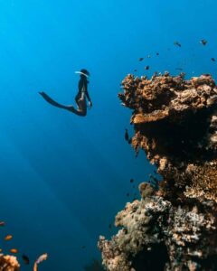 Spot foto underwater