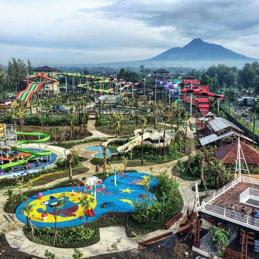 Jogja Bay Waterpark dari ketinggian Jogja Bay Waterpark dari ketinggian