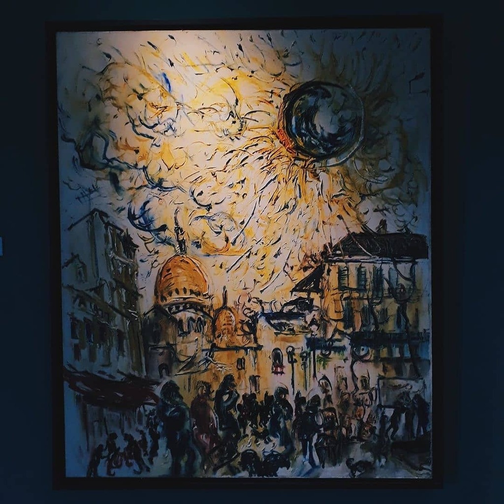 Salah satu koleksi lukisan di Museum Affandi