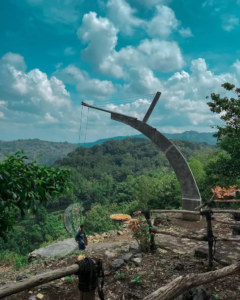 Panorama perbukitanberlapis