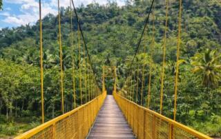 Jembatan gantung Selopamioro Yogyakarta