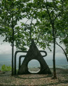 Salah satu spot foto di Hutan Pinus Pengger