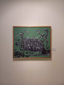 Salah satu lukisan yang ada di galeri seni