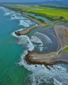 Keindahan Pantai Glagah dari ketinggian