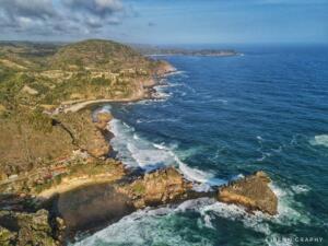 Keindahan Pantai Nglambor dari ketinggian