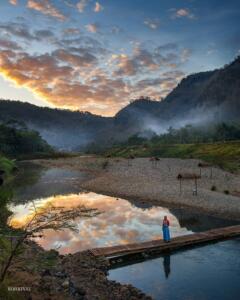 Keindahan saat sore hari