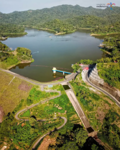 Panorama Waduk Sermo dari ketinggian