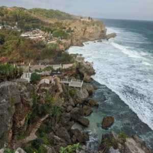 Panorama pantai dari ketinggian