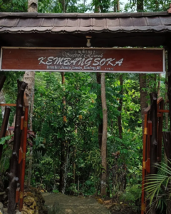 Pintu masuk menuju air terjun